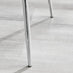 Novara 100cm Round Dining Table and 4 Cream Nora Silver Leg Chairs
