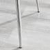 Atlanta 6 White Dining Table and 6 Dark Grey Nora Silver Leg Chairs