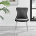 Leonardo 4 Table and 4 Dark Grey Nora Silver Leg Chairs