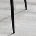 Palma White Marble Effect Round Dining Table & 4 Light Grey Nora Black Leg Chairs