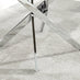 Novara Round Concrete Effect and Silver Metal 4-6 Seater Dining Table
