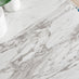 Novara White Marble Round Dining Table & 4 White Lorenzo Chairs