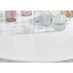 Novara White High Gloss 120cm Round Dining Table & 4 Cappuccino Lorenzo Chairs