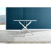 Novara White High Gloss 120cm Round Dining Table & 4 Grey Calla Silver Leg Chairs