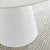 Palma Beige Stone Effect Round Dining Table & 6 Cappuccino Corona Black Leg Chairs