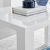 Pivero Rectangular White High Gloss 4 Seater Dining Table