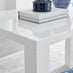 Pivero White High Gloss Dining Table And 4 Elephant Grey Isco Chairs Set