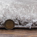 Plush Classic Deep-pile Rug in Grey - 120x170cm