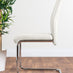 Giovani Grey White Modern High Gloss And Glass Dining Table And 6 White Lorenzo Chairs Set