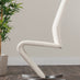 Giovani Grey White Modern High Gloss And Glass Dining Table And 6 White Willow Chairs Set