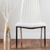 Giovani 4 Grey Dining Table & 4 White Isco Chairs
