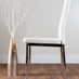 Novara Round Chrome Metal And Glass Dining Table And 4 White Milan Dining Chairs Set