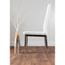 Pivero White High Gloss Dining Table and 4 White Milan Chairs Set