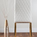 Leonardo 4 Gold Dining Table and 4 White Gold Leg Milan Chairs